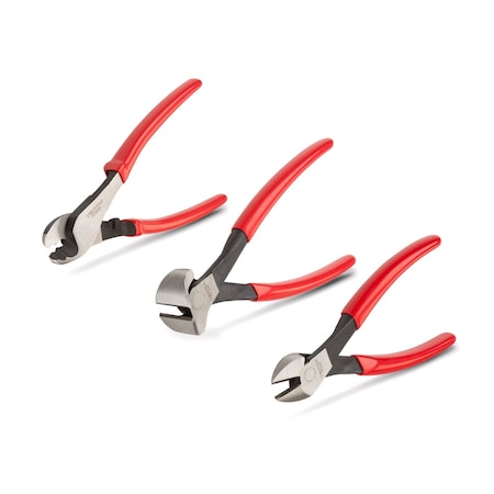 Tekton Cutting Pliers Set, 3-Piece (Diagonal, End, Cable Cutting) PCT99120